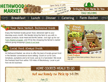 Tablet Screenshot of hethwoodmarket.com